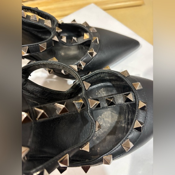 Valentino Garavani Rockstud Ankle Strap Pumps 100MM, Size: 37.5 - Picture 9 of 16